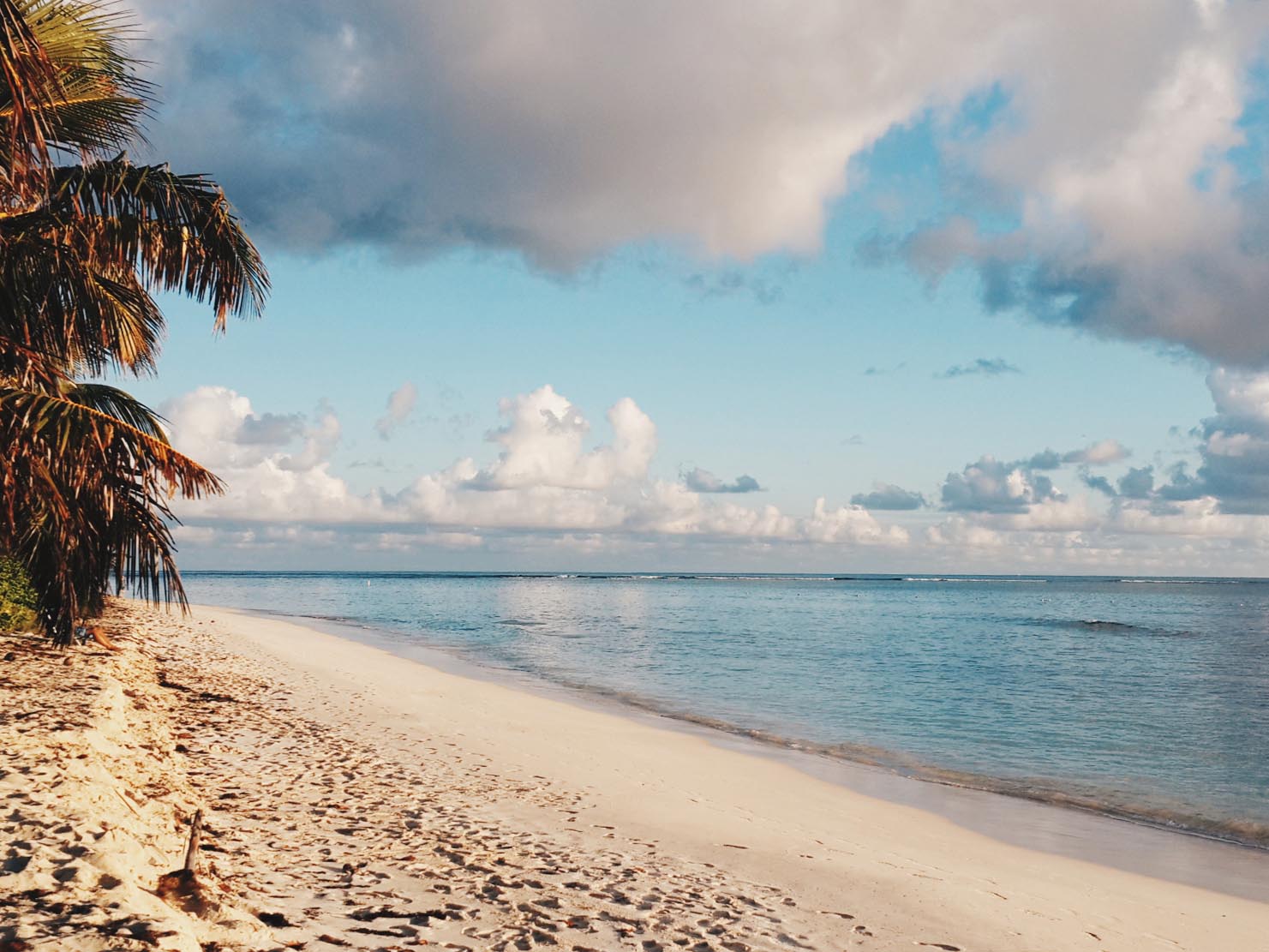 Playa Flamenco with sun rising